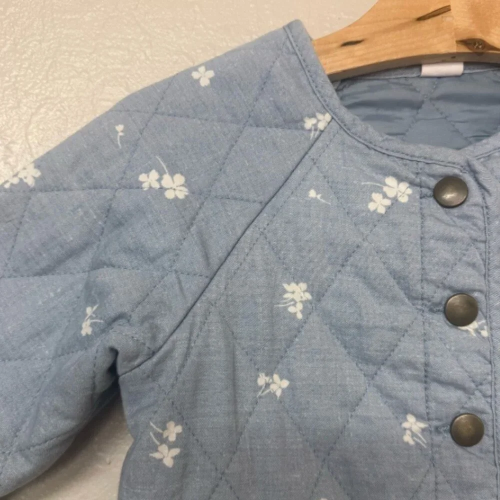 $16 ADD ON baby gap floral quilted jacket 3Y Zara Hanna‎ Andersson Mini Boden